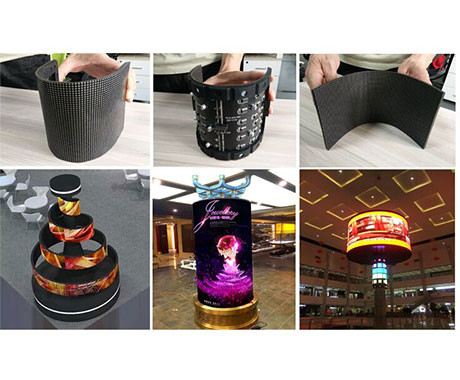 Slimmer & Lighter Bendable Led Screen / Irregular Led Screen No Cabinet