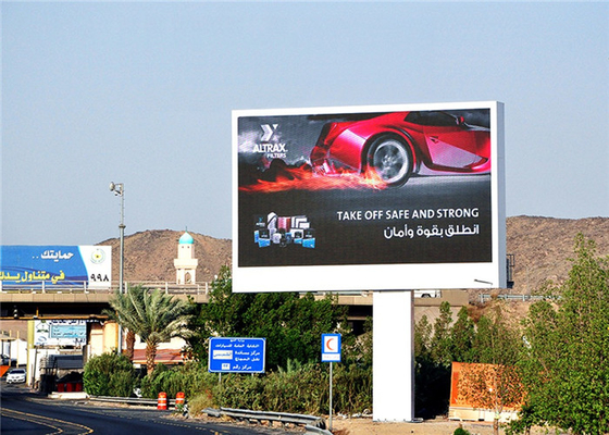 High Brightness 7000cd/sqm SMD3535 P10 Outdoor Fixed LED Display for Large Commercial advertising Billboard