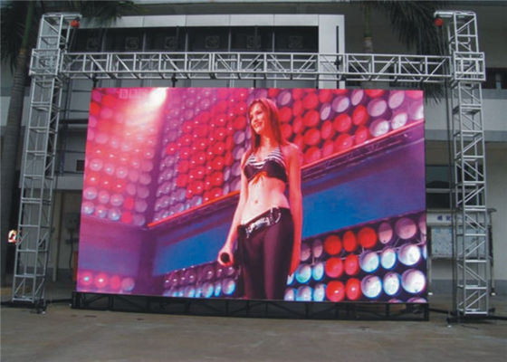 P3.91 Outdoor Rental LED Display HD Large Led Advertising Screens For Commercial Center Constant Drive 1/16 Scan