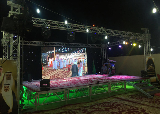 Low Noise P4.81mm  500*1000mm Cabinet LED Stage Screen Rental Excellent Heat Dissipation Design