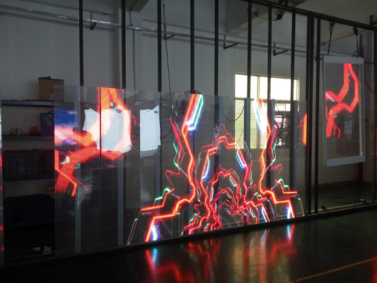 Hanging Style Transparent led video display panels 1000*500mm/ 1000*1000mm