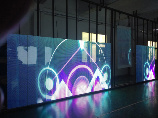 Lightweight Shopping Mall P3.91-7.82 LED Display transparent led screen 1000*1000mm Cabinet