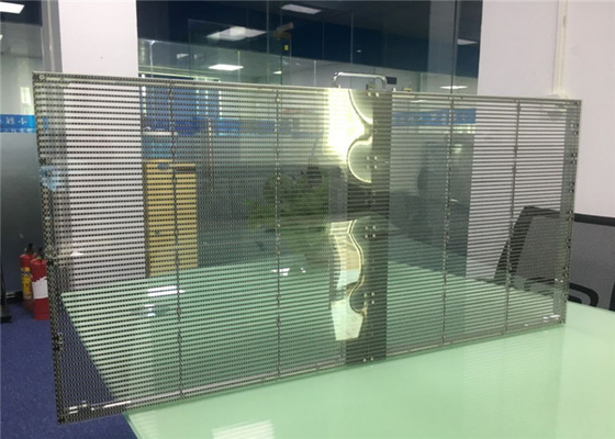 P3.91-7.81 Transparent AVOE LED Display For Building Glass Wall Lightweight for American market