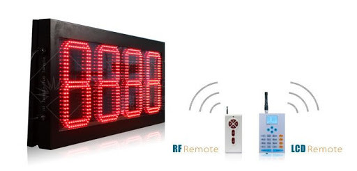 6500mcd RS232 Led Gas Price Display Columns Epistar
