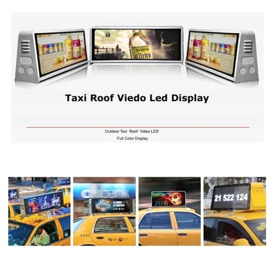 WiFi 3G 4G 150W 5000nit Led Taxi Roof Sign SMD1921 P4