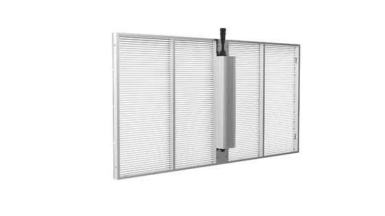 High Brightness Glass Wall Led Display , P7.82x7.82mm Clear Led Screen
