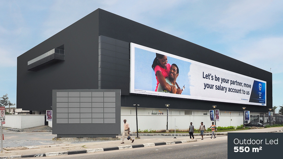 SMD3535 P8 Outdoor LED Advertising Screen 7000nit/Sqm For Road