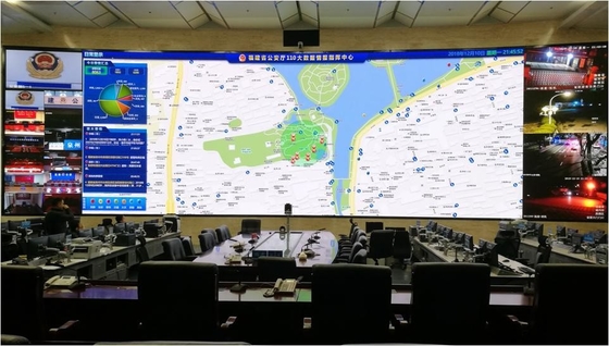 3840Hz P1.667 Indoor Fixed LED Display 640*480mm Cabinet For Security Room