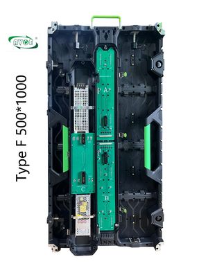 Type F 2.6mm Stage Rental LED Display Panel Curve Cabinet 500x1000mm