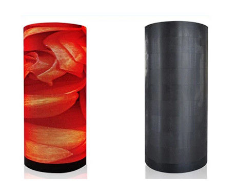 Safety P4 Cylinder Led Display , Custom Shaped Led Screen Anti High Temperature