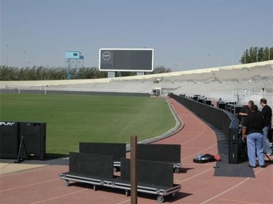 2R1G1B 20mm Football Pitch Advertising Boards , Ads Led Signs All Weather Designs