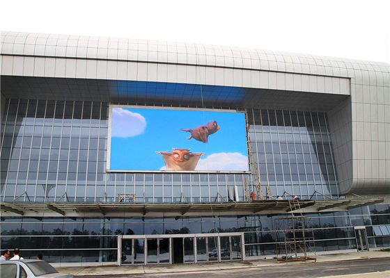 9500K P10mm Outdoor Fixed LED Display Screen Bus Station Waterproof LED Display