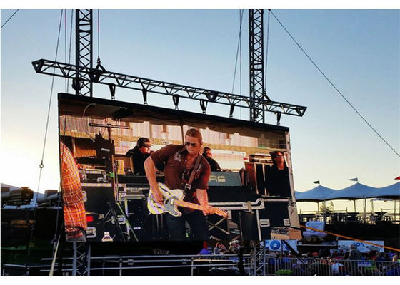 Full Color Led Backdrop Screen Rental P3.91 Square Led Display With Aluminum Frame