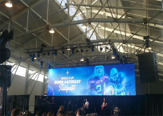 Waterproof P4.81mm 500*1000mm Cabinet Stage LED Screens For Events Aluminum Cabinet Material