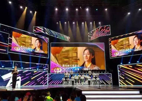 P4mm Stage Rental 1R1G1B LED Display  Refresh Rate 3840Hz Seamless stitching 4m-100m Viewing Distance