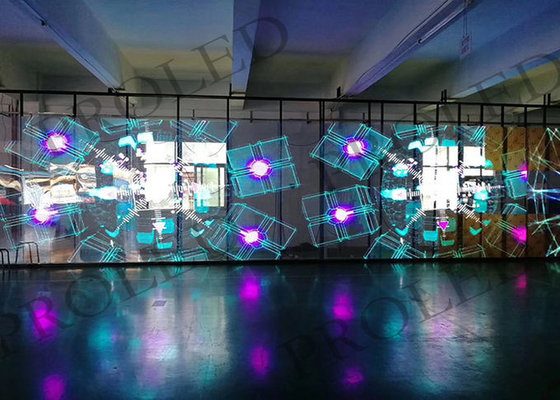 Lightweight Shopping Mall P3.91-7.82 LED Display transparent led screen 1000*1000mm Cabinet