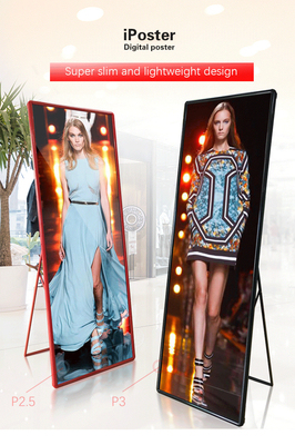 Multiple Sizes Movie P2.5mm Smart Poster LED Display / Intelligent Digital Signage Led Screen