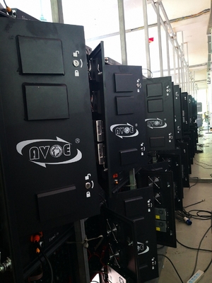 SMD1921 210W Outdoor Advertising LED Display 320x160mm Curve Cabinets