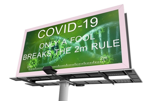 10000 Pixels /M2 260W Outdoor Led Video Display P10 1R1G1B 9500K