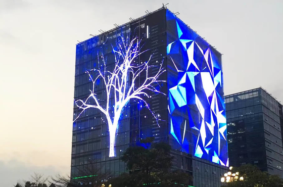 200W Outdoor Transparent LED Display P3.9 P7.8 Waterproof IP65